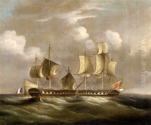An Anglo-french Frigate Action In The Napoleonic Wars - view 1