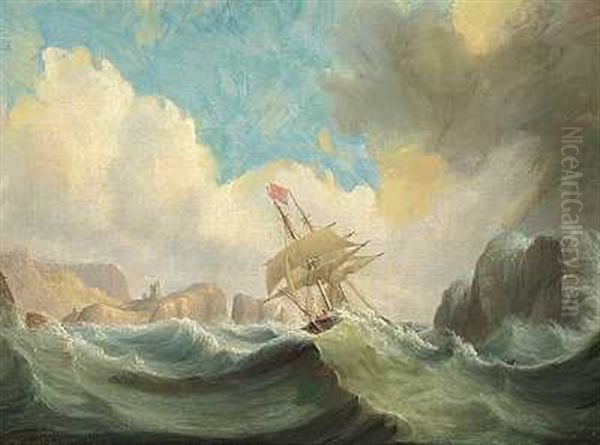 Rough Sea Off The Scottish Coast - view 1