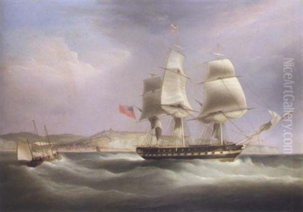 Blackwall Frigate "madagascar" Off Dover - view 1