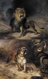 A Tiger And Serpent