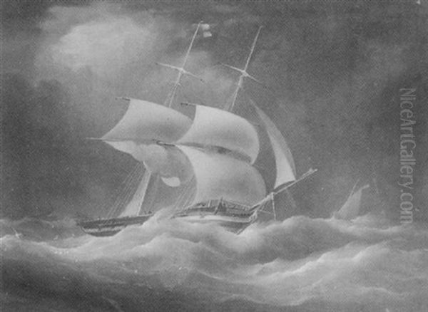 The "lord Saumarez", 201 Tons, Outward Bound To Africa, December 1843 - view 1