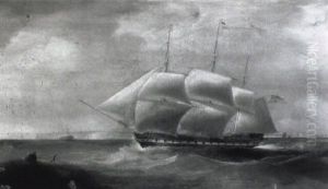 An East Indiaman Close-hauled In The Downs by William John Huggins