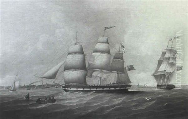 Three Masted Ship Of The Line, 'juno' - view 1