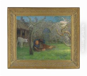 Caedmon's Awakening by Arthur Hughes