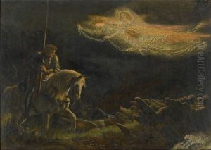 Study For Sir Galahad - The Quest For The Holy Grail by Arthur Hughes