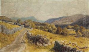On The Road To Cwm Bychan by Arthur Hughes