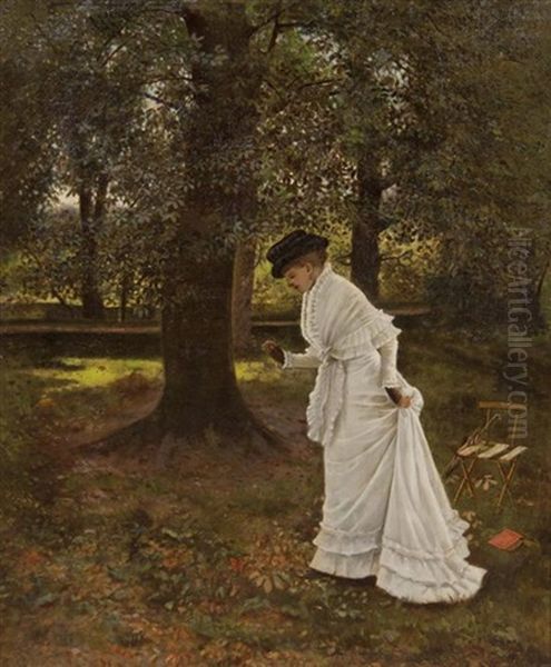 Woman In A Park - view 1
