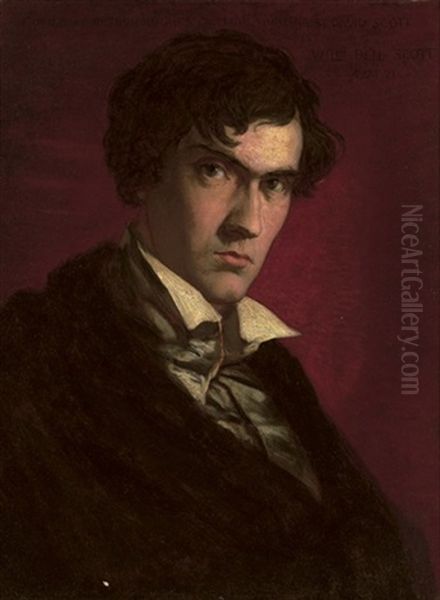 Portrait Of William Bell Scott In A Black Coat (after David Scott) - view 1