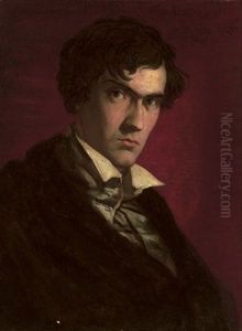 Portrait Of William Bell Scott In A Black Coat (after David Scott)
