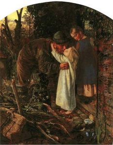 Home From Work by Arthur Hughes