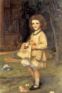 Portrait Of Mary Meade by Arthur Hughes