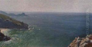 Gurnards Head, From St. Ives' Side by Arthur Hughes