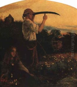 The Mower- Passing Away Saith The World, Passing Away by Arthur Hughes