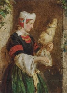 Young Woman With Distaff