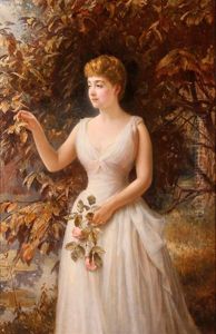 A Debutante With Roses A Debutante With Roses