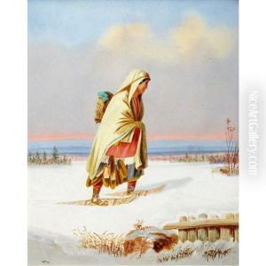 Indian Moccasin Seller by George Hart Hughes