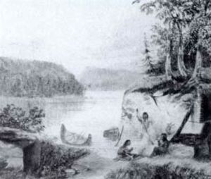 Indian Campfire By Big Rock