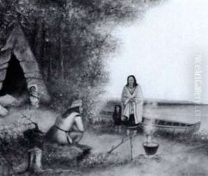 Indian Encampment by George Hart Hughes