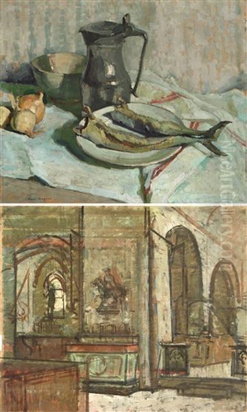 Nature Morte Aux Harengs (+ Interieur D'eglise; Verso) - view 1