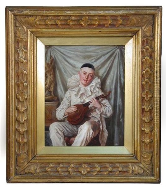 Pierrot With Mandolin - view 1