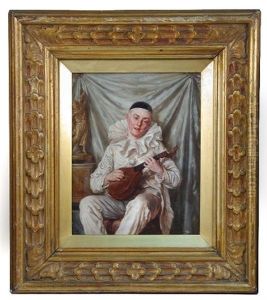 Pierrot With Mandolin