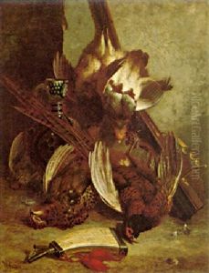 Still Life With Partridges And Pheasant by William Hughes