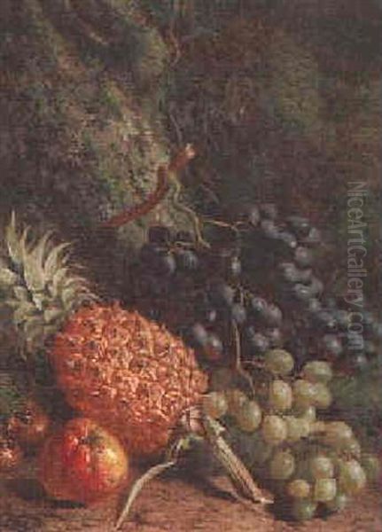 Still Life With Grapes, Apples And A Pineapple - view 1