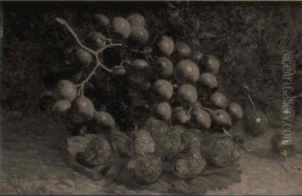 Still Life With Strawberries And Grapes - view 1