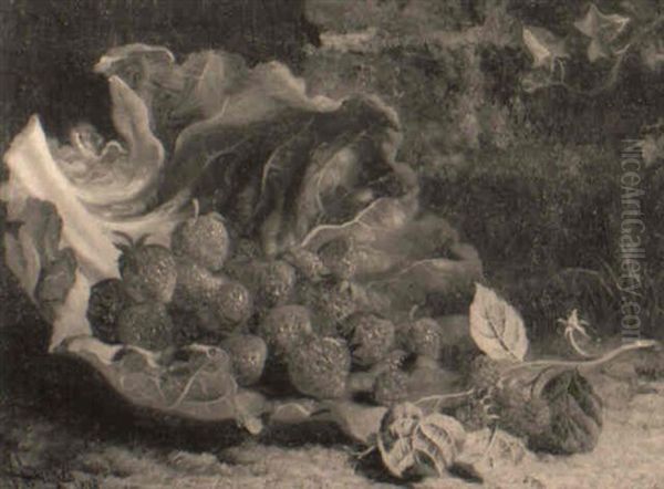 Still Life With Strawberries And Raspberries - view 1