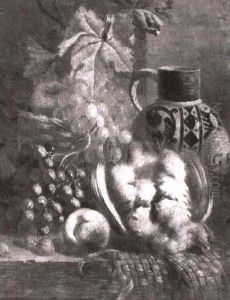 Still Life With Fruit And A Partridge On A Ledge
