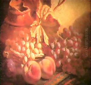 Still Life Of Grapes, Apples, A Pear And A Flagon Still Life Of Grapes, Peaches, A Plum And A Broken ... Still Life Of Grapes, Apples, A Pear And A Flagon Still Life Of Grapes, Peaches, A Plum And A Broken ...