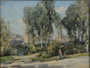 Continental Town by Sir Herbert Edwin Pelham Hughes-Stanton