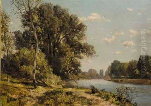 Washing In The River by Sir Herbert Edwin Pelham Hughes-Stanton