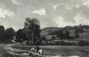 Returning Home With The Flock by Sir Herbert Edwin Pelham Hughes-Stanton
