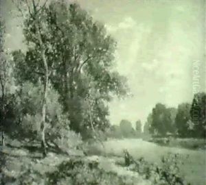 The River Thames by Sir Herbert Edwin Pelham Hughes-Stanton