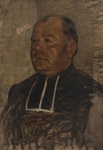 Portrait D'un Pasteur by Aloys Hugonnet