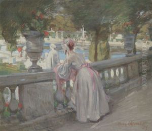 Ung Pige I Jardin Du Tuilleries, Paris by Aloys Hugonnet