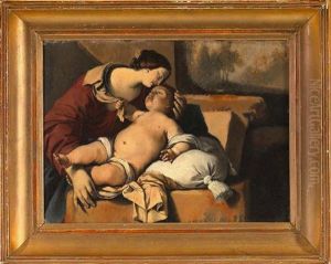 The Mother's Kiss by Emile Hugoulin
