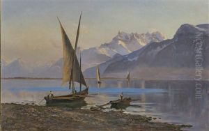Paysage by Fritz Huguenin