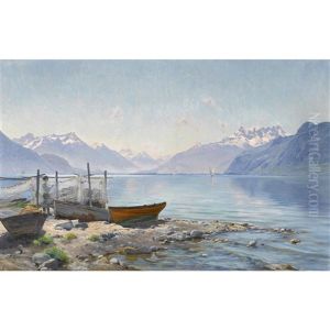 Lac Leman Pres De Vevey