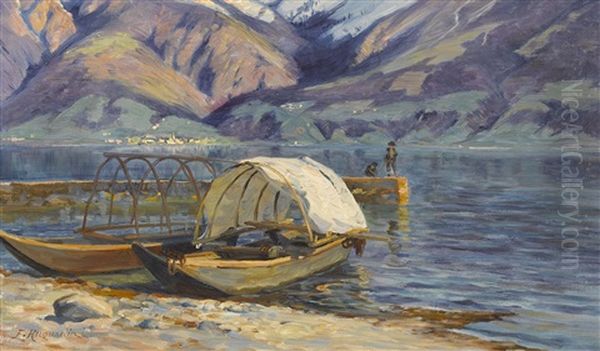 Boote Am Ufer Des Lago Maggiore - view 1
