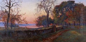 Apres-midi D"automne, Vevey by Fritz Huguenin