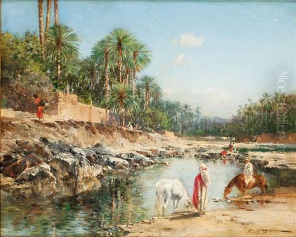 Cavaliers Dans L'oued De Bou-saada - view 1