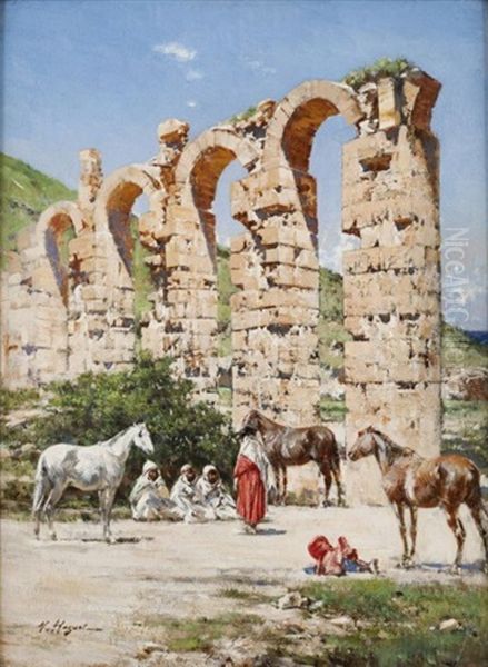 Halte Pres De L'aqueduc De L'oued Bella, Cherchel, Algerie - view 1