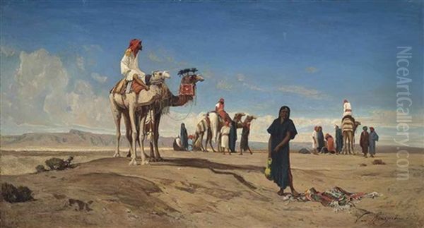 A Caravan In The Desert, Libya - view 1