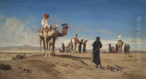 A Caravan In The Desert, Libya