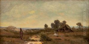 Le Campement Arabe by Victor Pierre Huguet