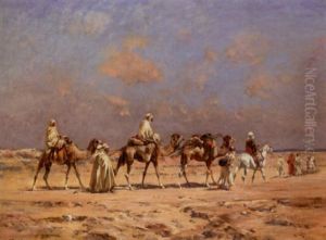 Crossing The Desert by Victor Pierre Huguet