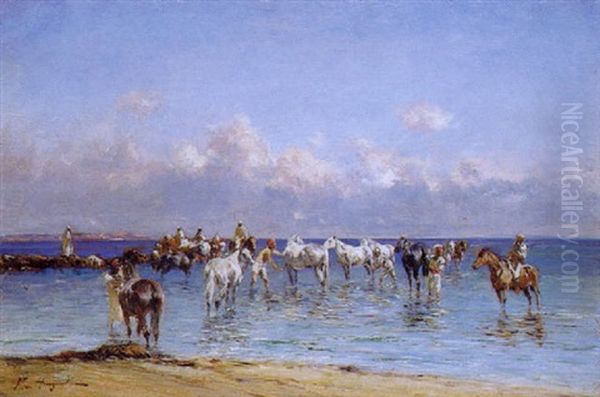 Le Lavage Des Chevaux - view 1