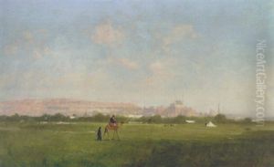 Aux Environs De Caire by Victor Pierre Huguet